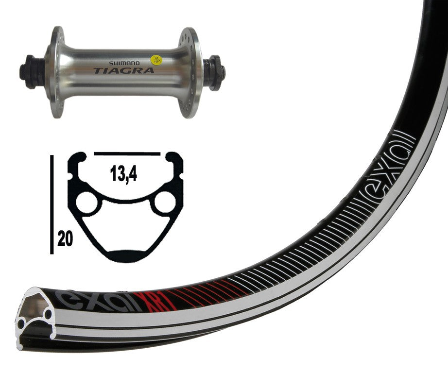 Winora V-Rad 13-622 Tiagra silb.SSP 32L Exal XR-1 sz/silb.o.Ösen.Niro-Spei.DD