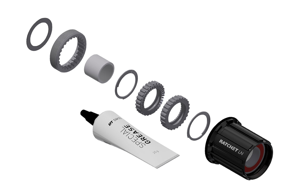 DT Swiss Umrüstkit HR-Nabe Alu, 3 Pawl in Ratchet LN, Shimano, 36 T