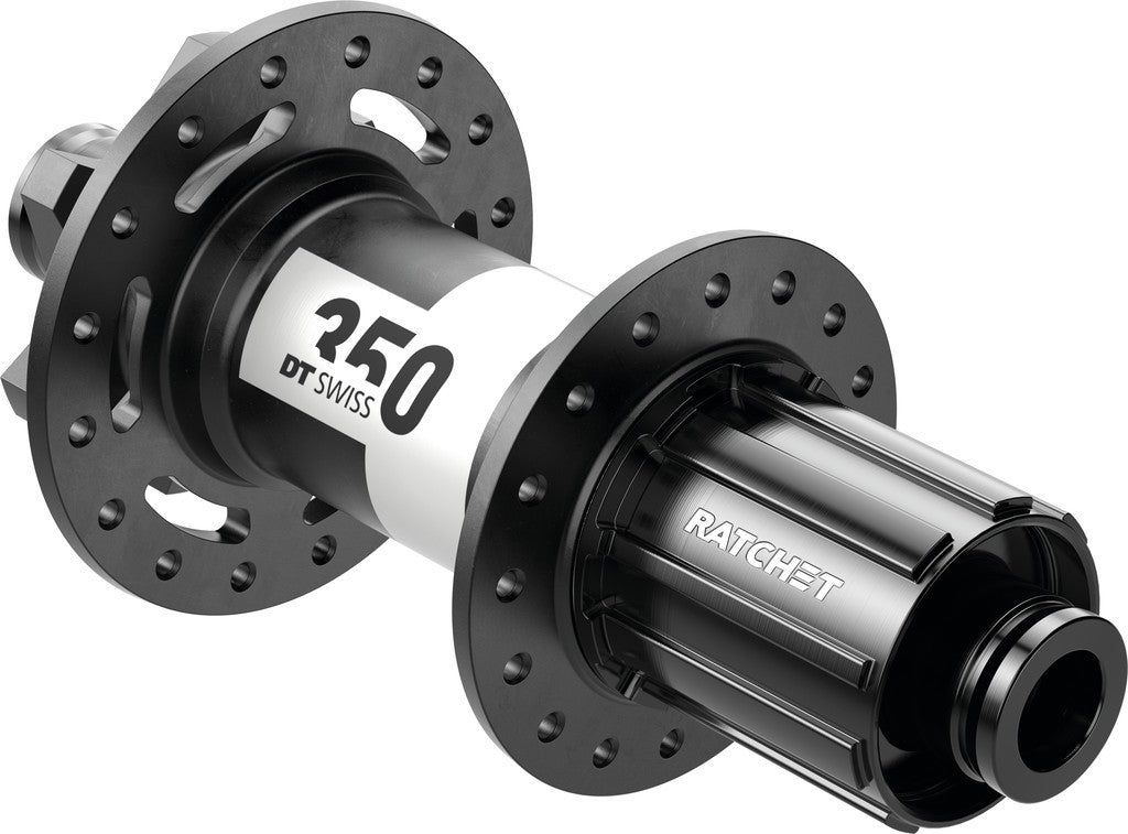DT Swiss HR-Nabe 350 MTB DB 150/12mm TA, IS 6-bolt, 32L, Shim. Light