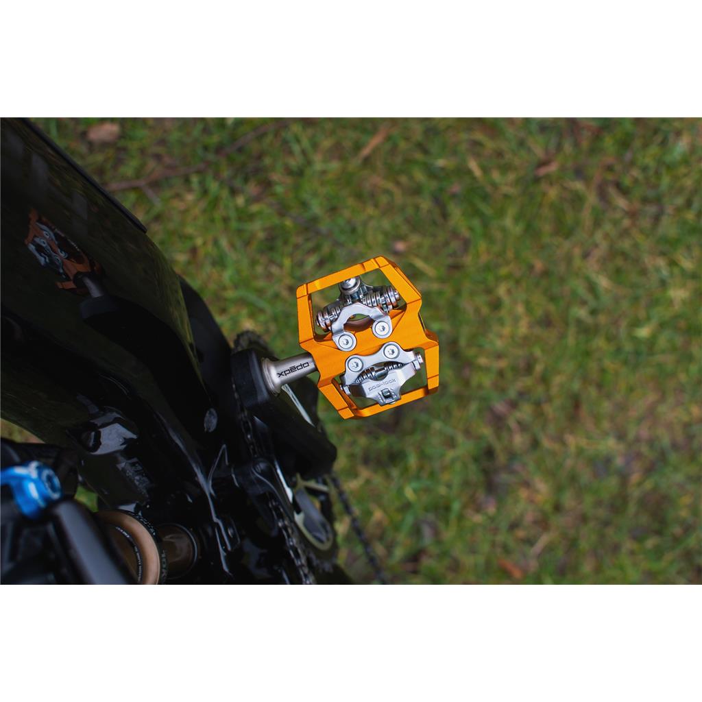 Xpedo Pedal Xpedo TRAVERSE Duo orange, 9/16", einseitig, XCF12AC