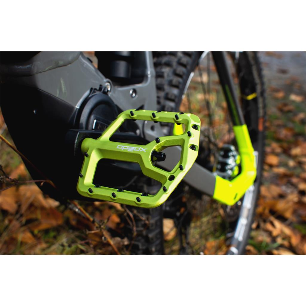 Xpedo Pedal Xpedo TRIDENT limegreen, 9/16", Plattform, XMX28AC