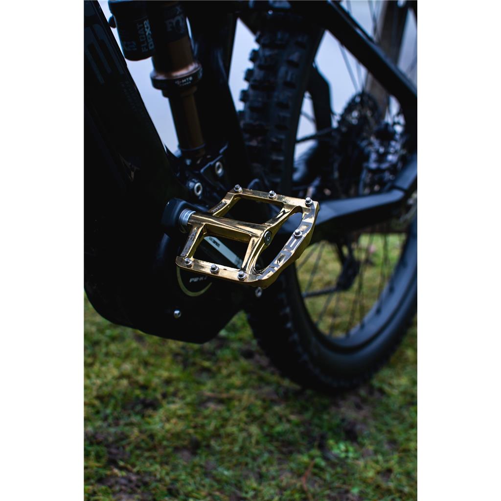 Xpedo Pedal Xpedo SPRY+ goldslick, 9/16", Plattform, XMX24AC