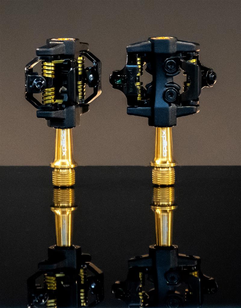 Xpedo Pedal Xpedo Clipless CXR Pro TI sw/gold, 9/16", zweiseitig XPT, XMF10AT