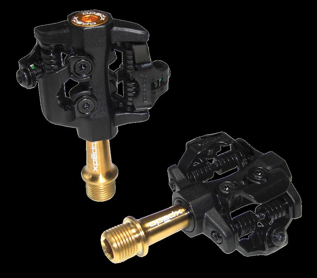 Xpedo Pedal Xpedo Clipless CXR Pro TI sw/gold, 9/16", zweiseitig XPT, XMF10AT