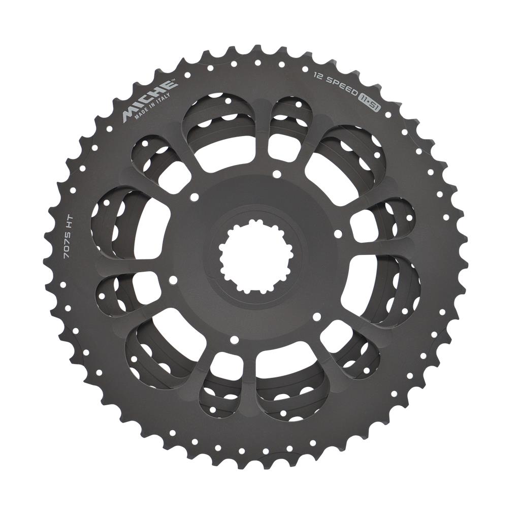 Miche Ritzel für-Kassette Miche XM 12 3. Stufe 36Z+42Z+51Z SH/Sram Alu schwarz