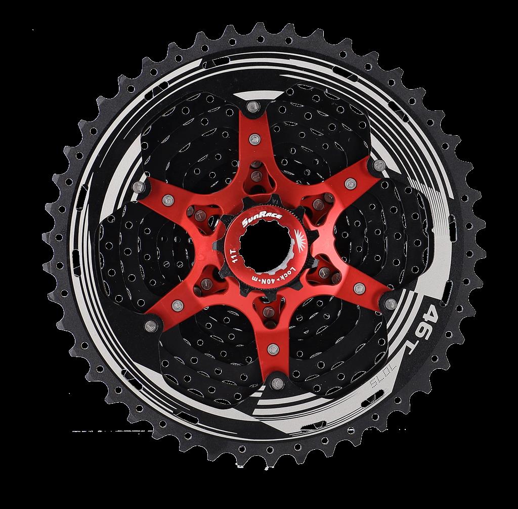 Sunrace Zahnkranz-Kassette SunRace CSMX8 11-fach,11-46 Zähne,schwarz