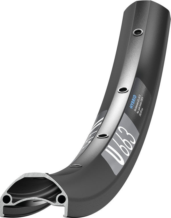 DT Swiss 20", sw, 32 Loch, 406-30, VL 8,5mm Felge DT Swiss U 663