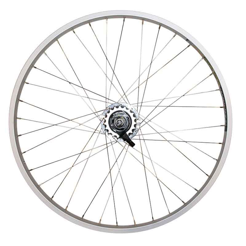 Babboe Hinterrad Shimano Nexus - 26"silber, 7-Gang, für Big/City/Curve/
