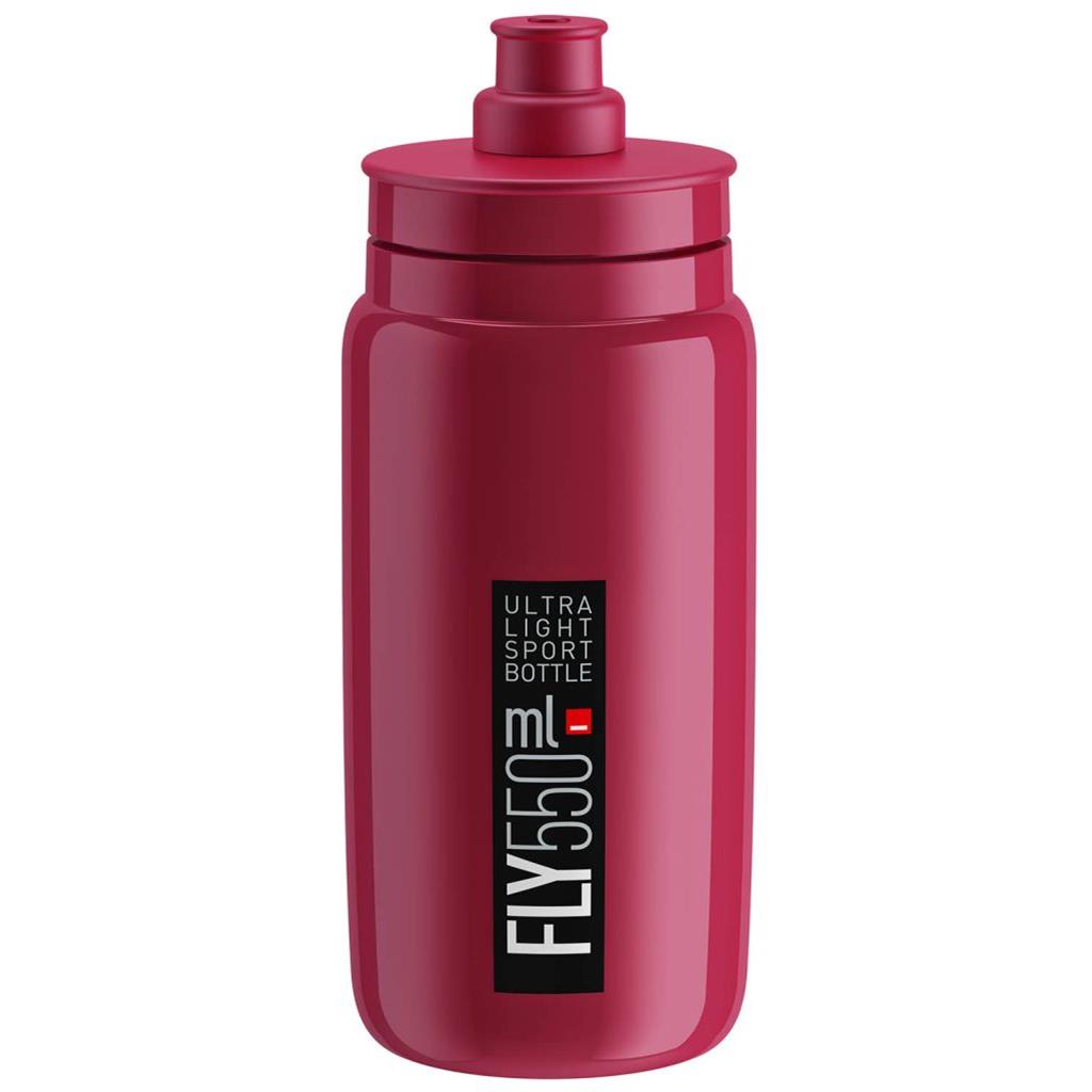 Trinkflaschen Elite Fly Elite 550ml Weinrot-Schw