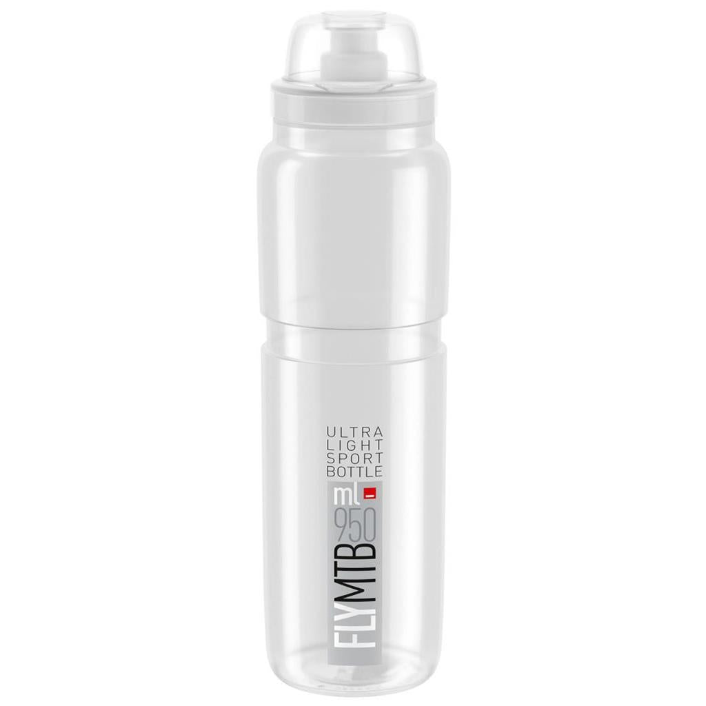 Trinkflaschen Elite Fly MTB 950ml Transp-Grau