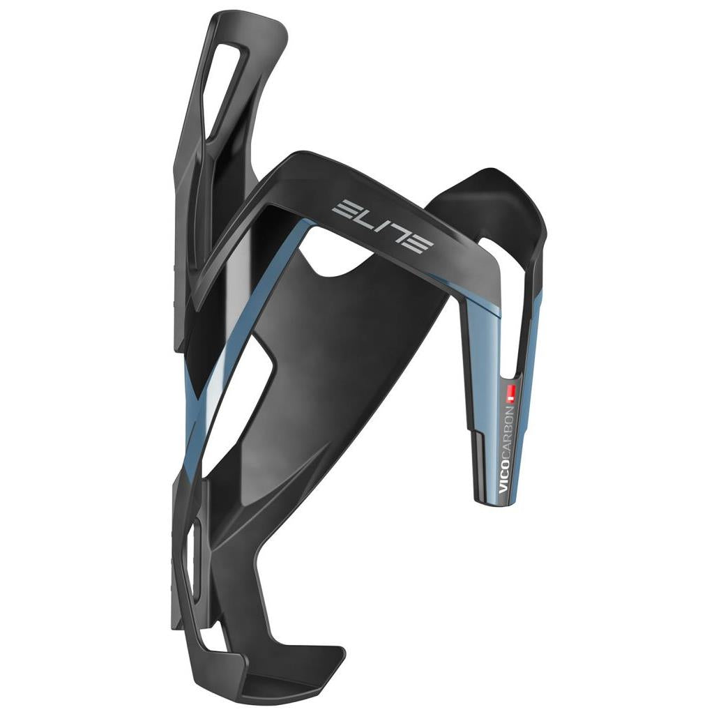 Flaschenhalter Elite Vico CarbMatt Blau Grafik