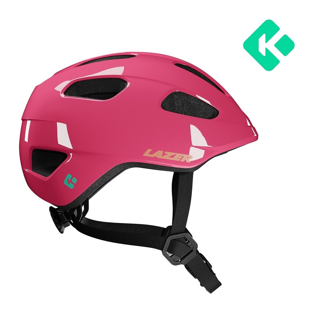 Lazer Helm Nutz 2.0 KinetiCore Kids & Junior Fuchsia Pink Unisize 50-56 cm