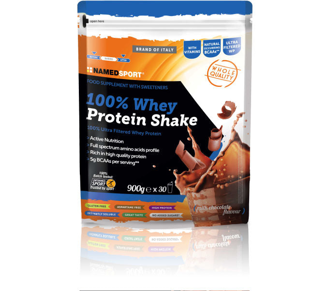Proteinpulver NAMEDSPORT NAMEDSPORT Proteinpulver 100% WHEY PROTEIN SHAKE Schokolade 900 g