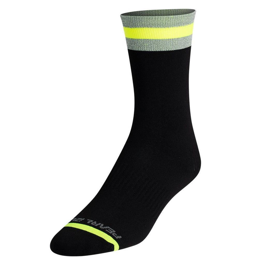 Unisex Pearl Izumi Flash Reflective Sock schwarz-gelb