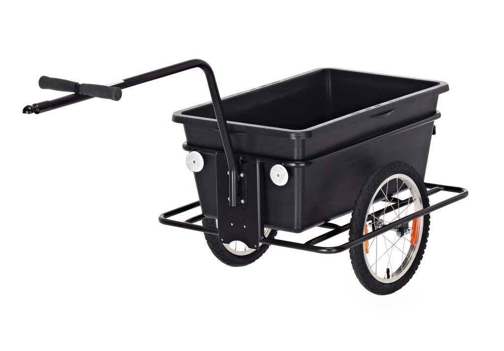 Fun & Bike Roland Anhänger Roland Big Boy 16" Hochdeichsel Kunststoffwannemit Kupplungohne Deckel