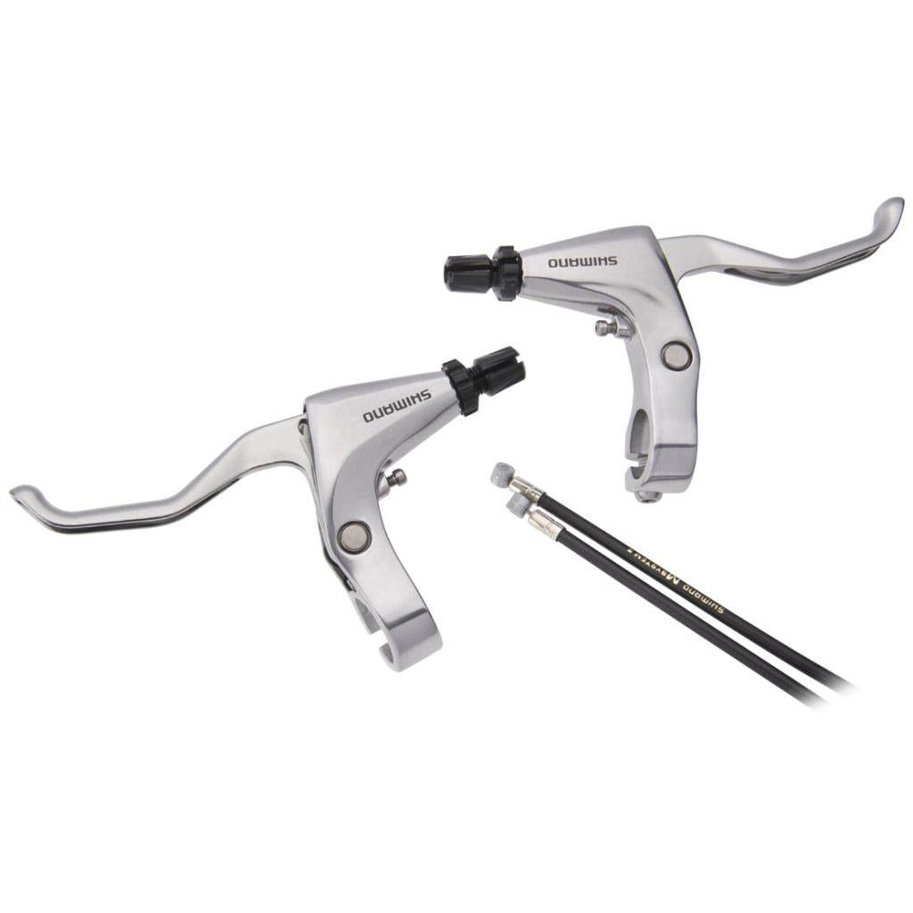 Bremshebel Garnituren Shimano Bremshebelpaar R780 Silber
