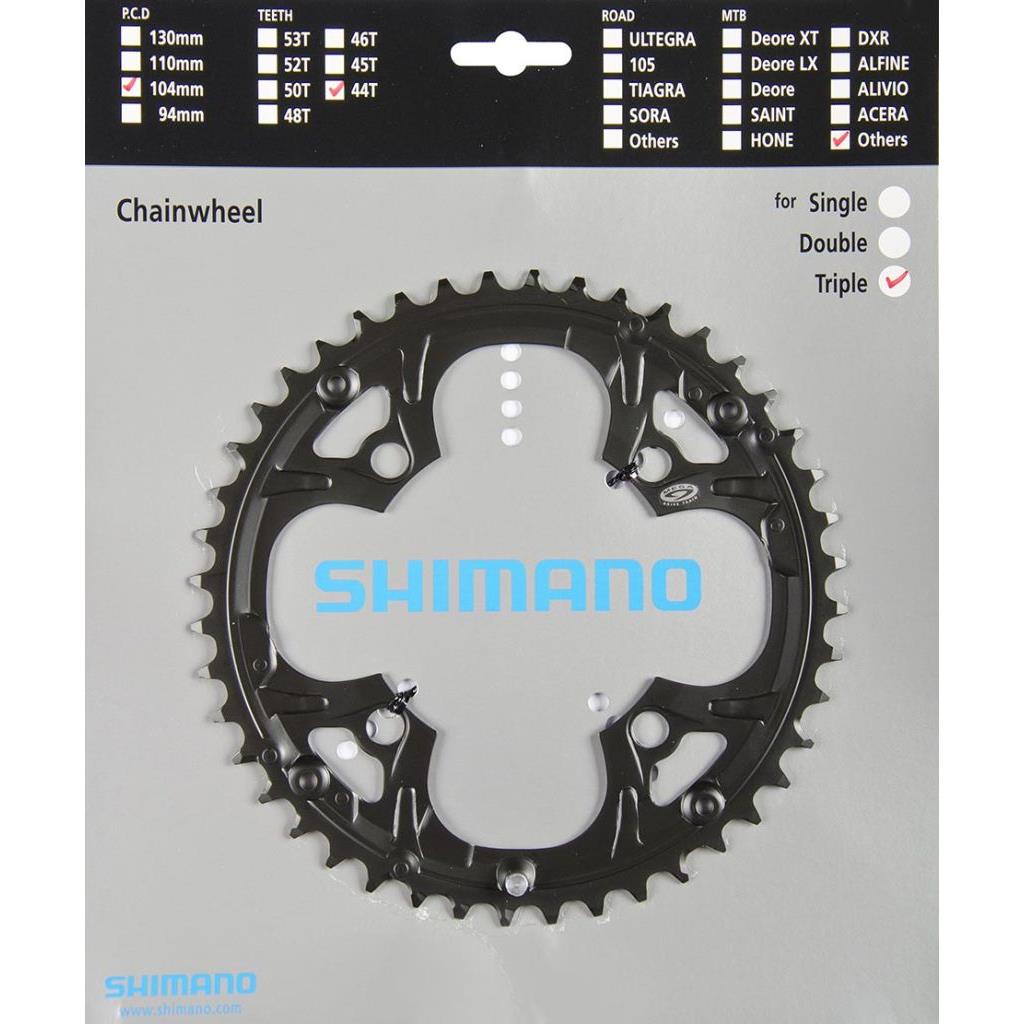 MANIVELLE TRIPLE PÉDALIER Shimano Deore 3 vitesses FC-M590 44T/32T/22T