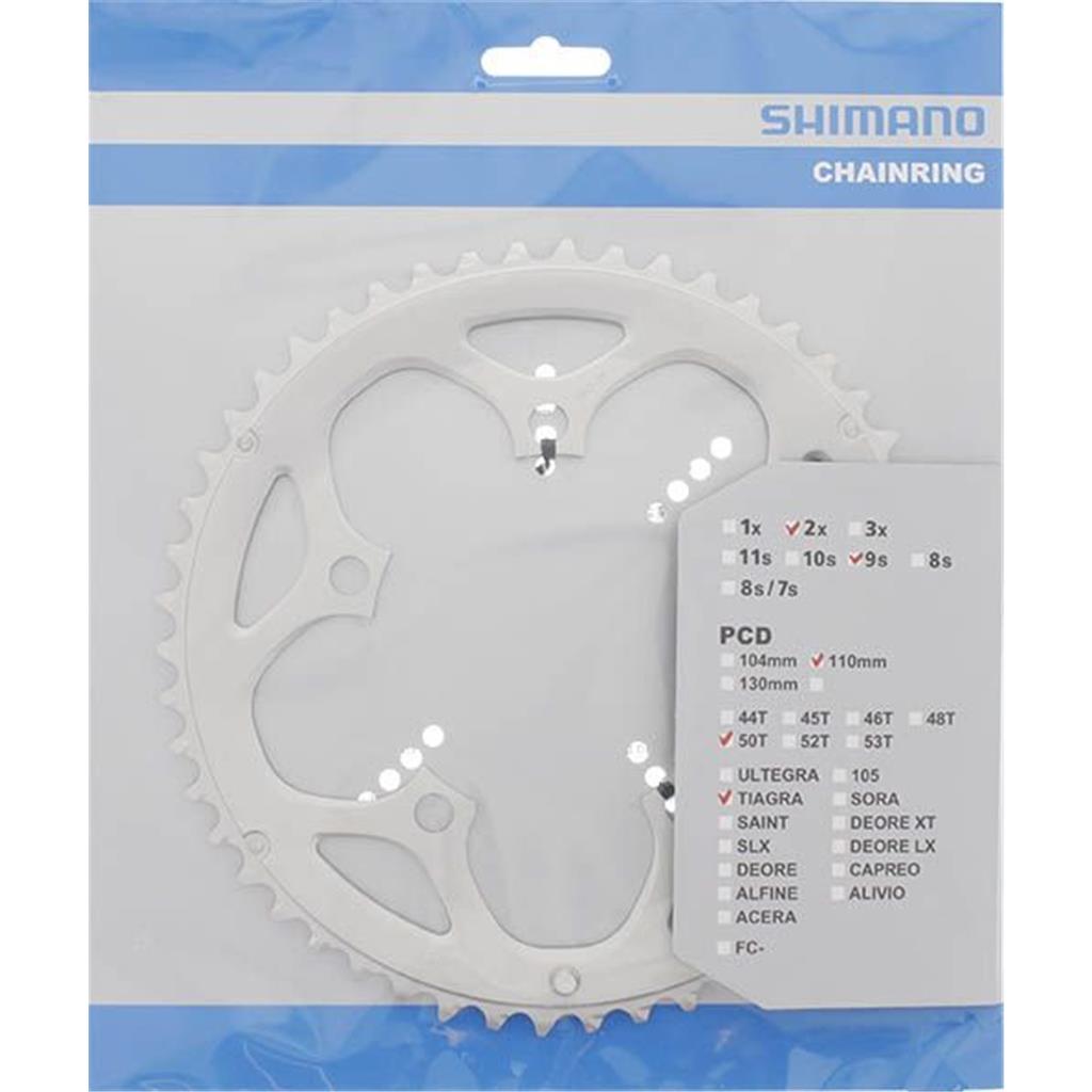 Kettenblätter Shimano Kettenblatt 50 Zähne Silber F