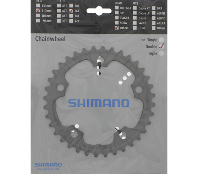 Kettenblatt SHIMANO Kettenblatt FC-CX50 36 Zähne Silber