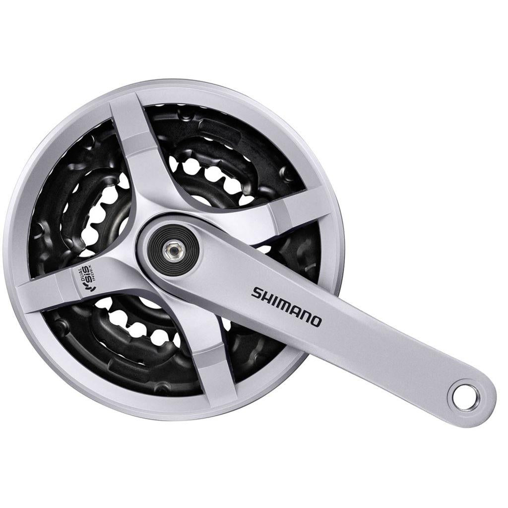Kurbelgarnitur Trekking Shimano Kurbelgarnitur TY501 175 4K 423424Sil
