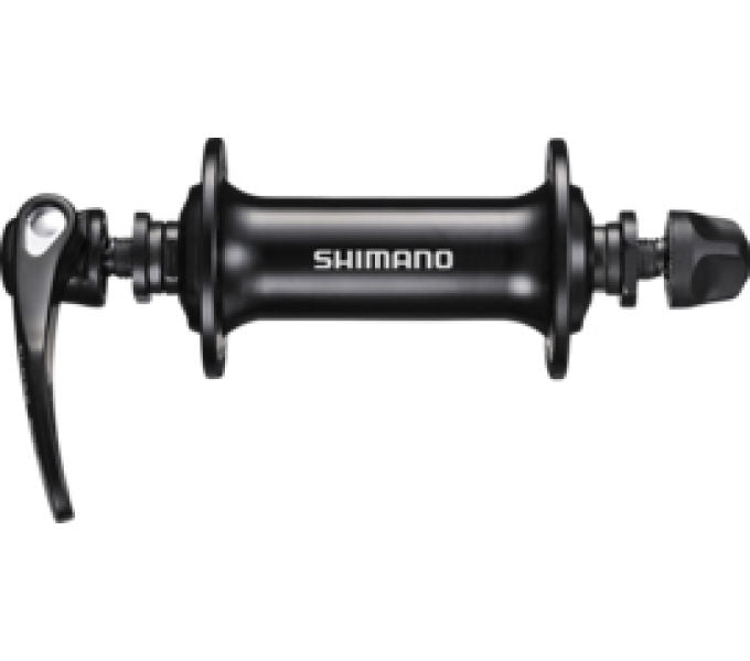 Vorderradnabe SHIMANO Vorderradnabe HB-RS400 28 Loch Schnellspanner 100 mm Schwarz