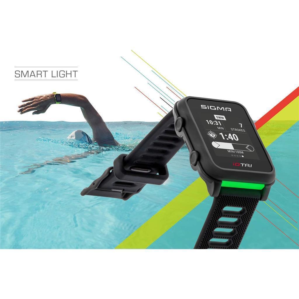 SportuhrTrack Sigma Sportuhr ID Tri schwarz SET