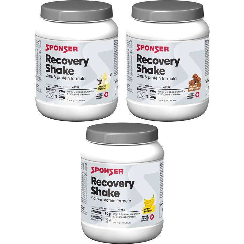 SPONSER Recovery Shake Instantpulver 900g Dose