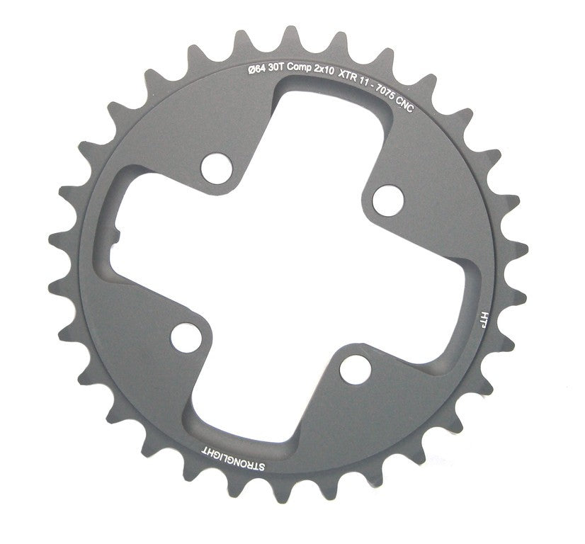 Tretlager Stronglight Kettenblatt Stronglight MTB Shimano 2x10 für XTR FC M980 4-Arm innen 24Zähne