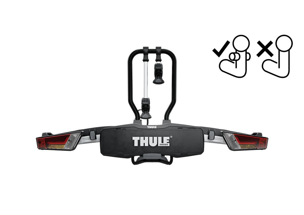 Dach- und Heckträger Thule Kupplungsträger Thule Easy Fold XT 966 FIX4BIKE für 3 Räder