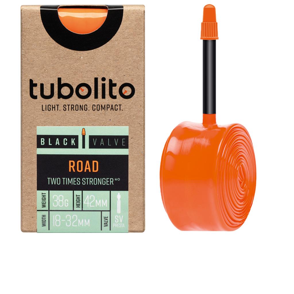 tubolito Tubo Road 700C 18-622 -> 32-622 SV Ventil 42 mm schwarz