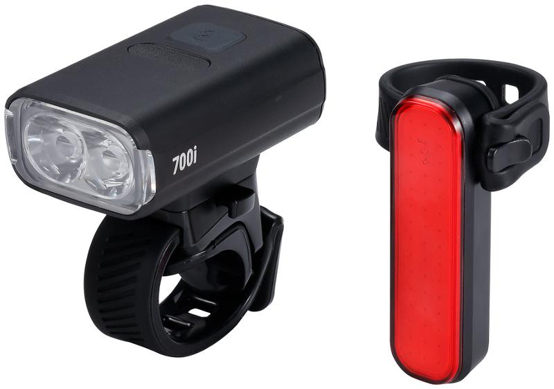 BBB Akku Lichtset NanoStrike 700i Combo BLS-266i inkl. Signal Rücklicht, schwarz