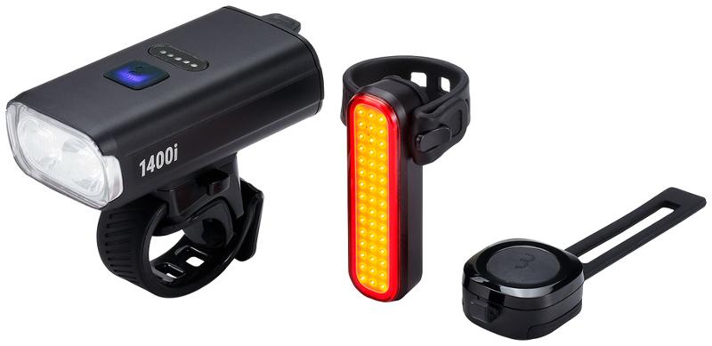 BBB Akku Lichtset StrikeDuo 1400i Combo BLS-275i inkl. Signal und kabellose Fernbedienung, schwarz
