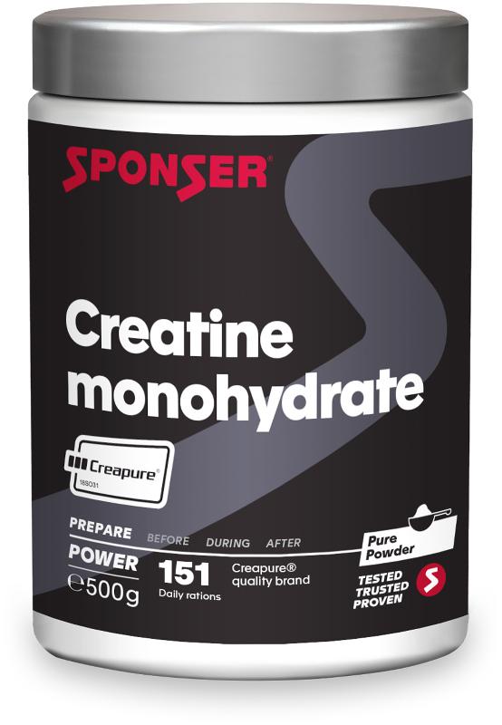 SPONSER Creatine Monohydrat Pulver Neutral, 500 g Dose, Pulver