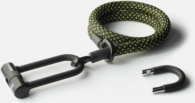 Texlock Bügelschloss mit Textilseil eyelet 120 U/X-lock M stardust