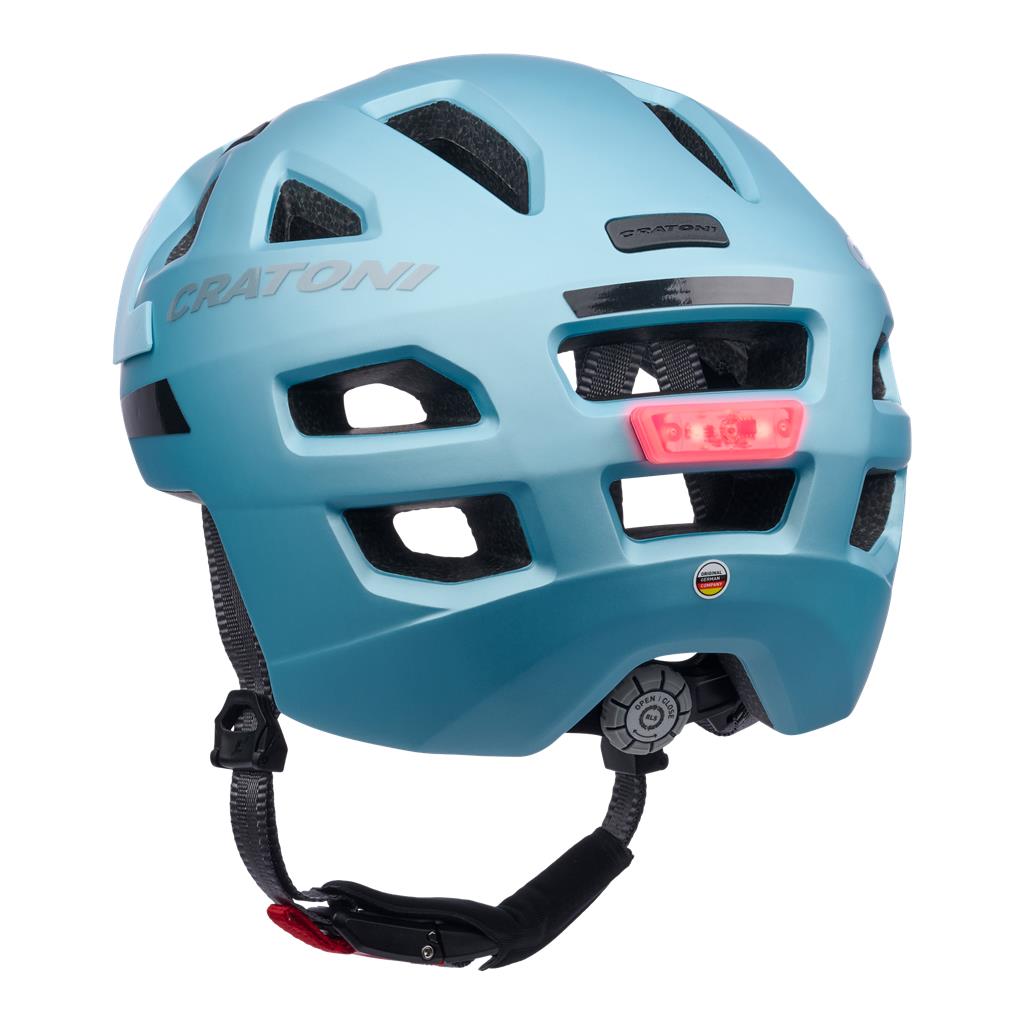 Cratoni metallic-blau matt, Fahrradhelm Cratoni Maxster Pro