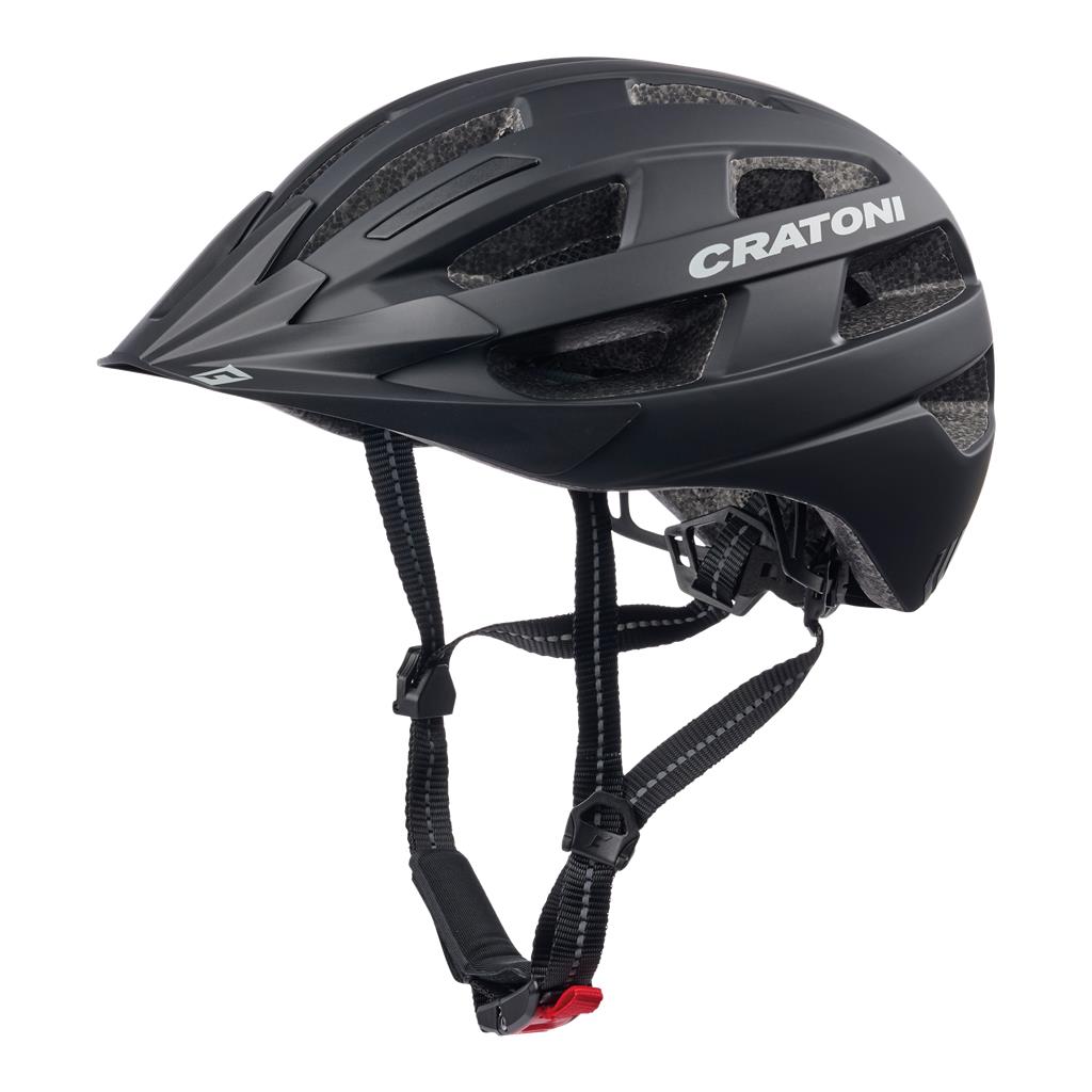 Cratoni schwarz matt, Gr. M/L (56-60cm) Fahrradhelm Cratoni Velo-X (City)