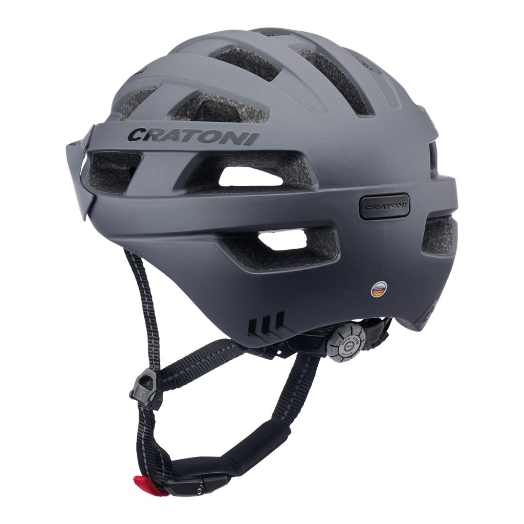 Cratoni grau matt, Gr. M/L (56-60cm) Fahrradhelm Cratoni Velo-X (City)