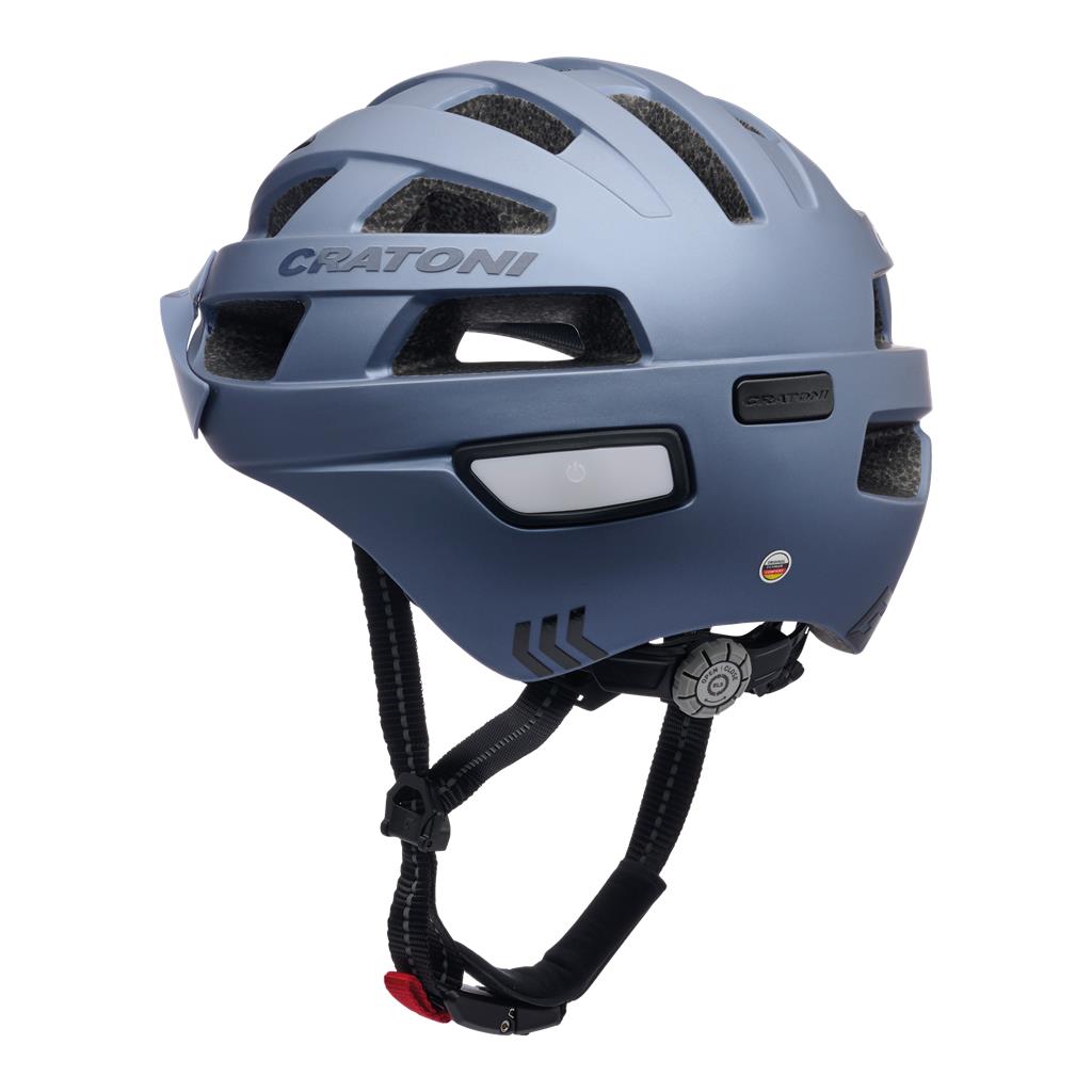 Cratoni blau metallic matt, Gr. M/L (56-60cm) Fahrradhelm Cratoni Velo-X (City)