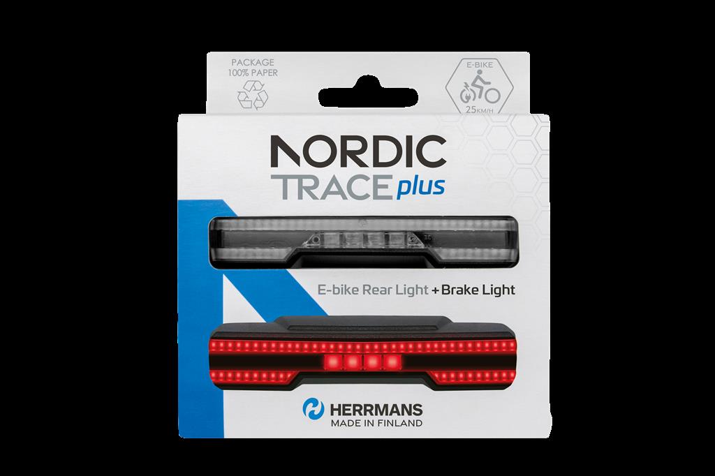 Herrmans Nordic Trace Plus E,mit Bremsl. u.Halter LED-E-Bike-Rücklicht HERRMANS