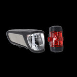 Busch & Müller Core 2/Ixxi, silber, mit Halter LED-Akku-Beleuchtungsset b&m Ixon