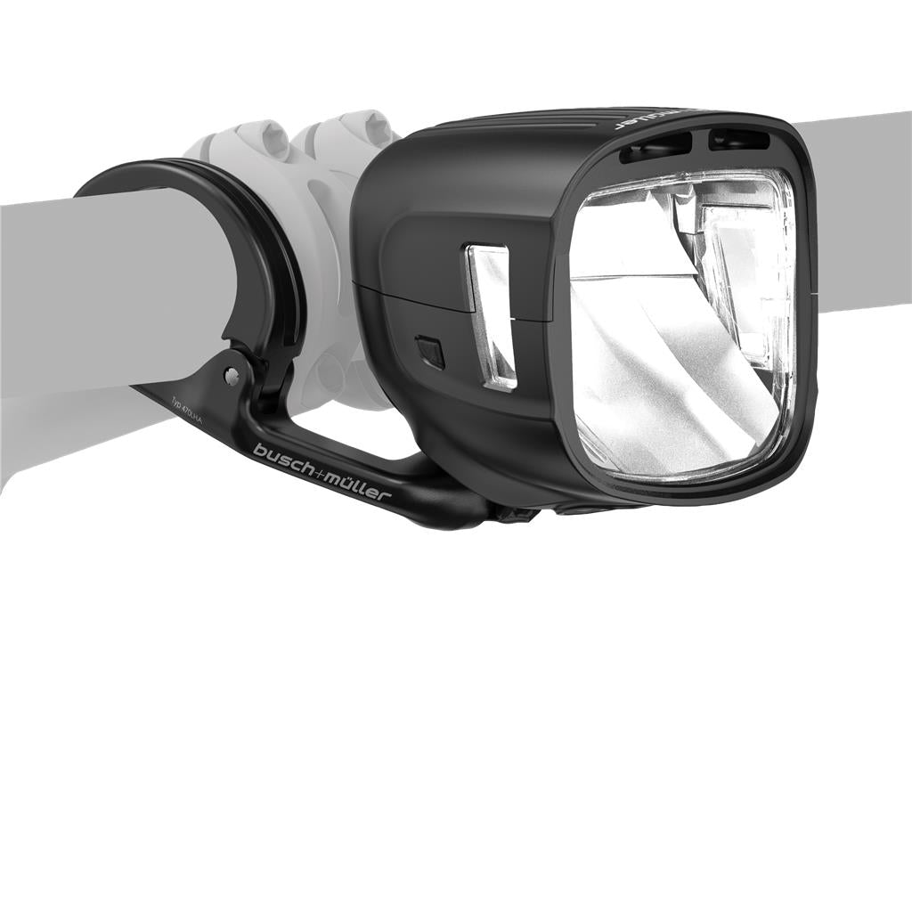 Busch & Müller 300 Lux, mit Fernlicht, schwarz, Lumotec Dynamo-Scheinwerfer b&m IQ-XL Highbeam