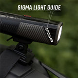 Sigma schwarz, mit Universalhalterung LED-Helmleuchte SIGMA Buster 1600 HL