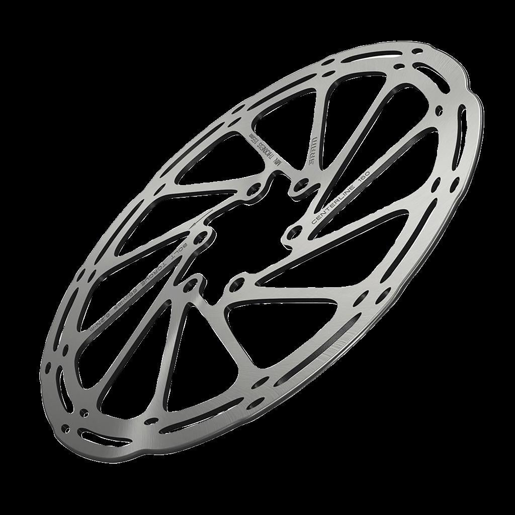 Sram Ø160mm, schwarz, abgerundet, CenterLock Bremsscheibe SRAM Centerline A2