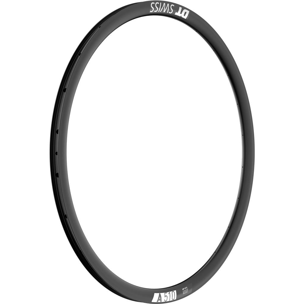 DT Swiss 28", schwarz, 28 Loch, 622-20, VL 6,5mm Felge DT Swiss A 510 DB