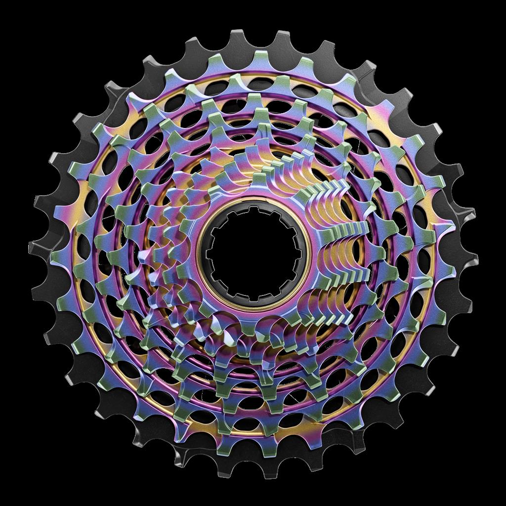 Sram 12-fach, 10-33 Zähne, XDR-Body, rainbow Zahnkranz-Kassette SRAM XG-1290 E1