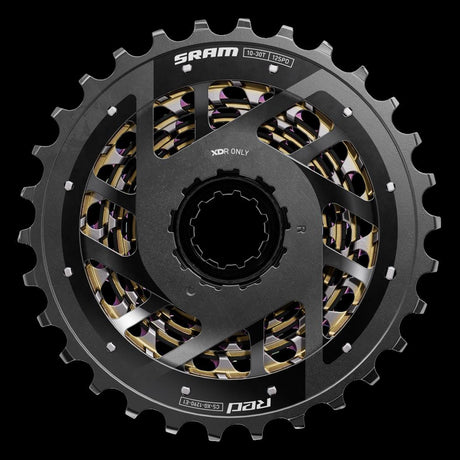 Sram 12-fach, 10-33 Zähne, XDR-Body, rainbow Zahnkranz-Kassette SRAM XG-1290 E1