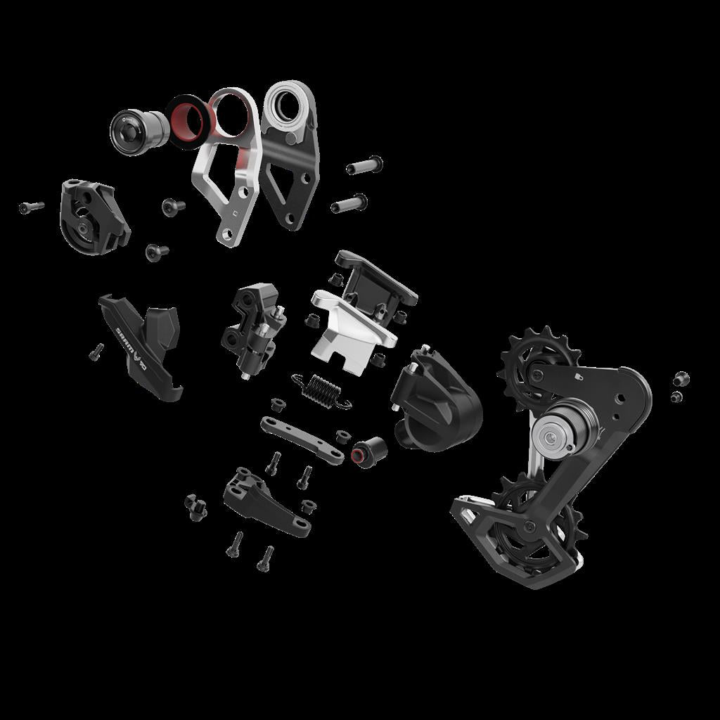 Sram 12-fach,lang,max.52Z., Alu,T-Typ,mech. Schaltwerk SRAM Eagle 90 A1