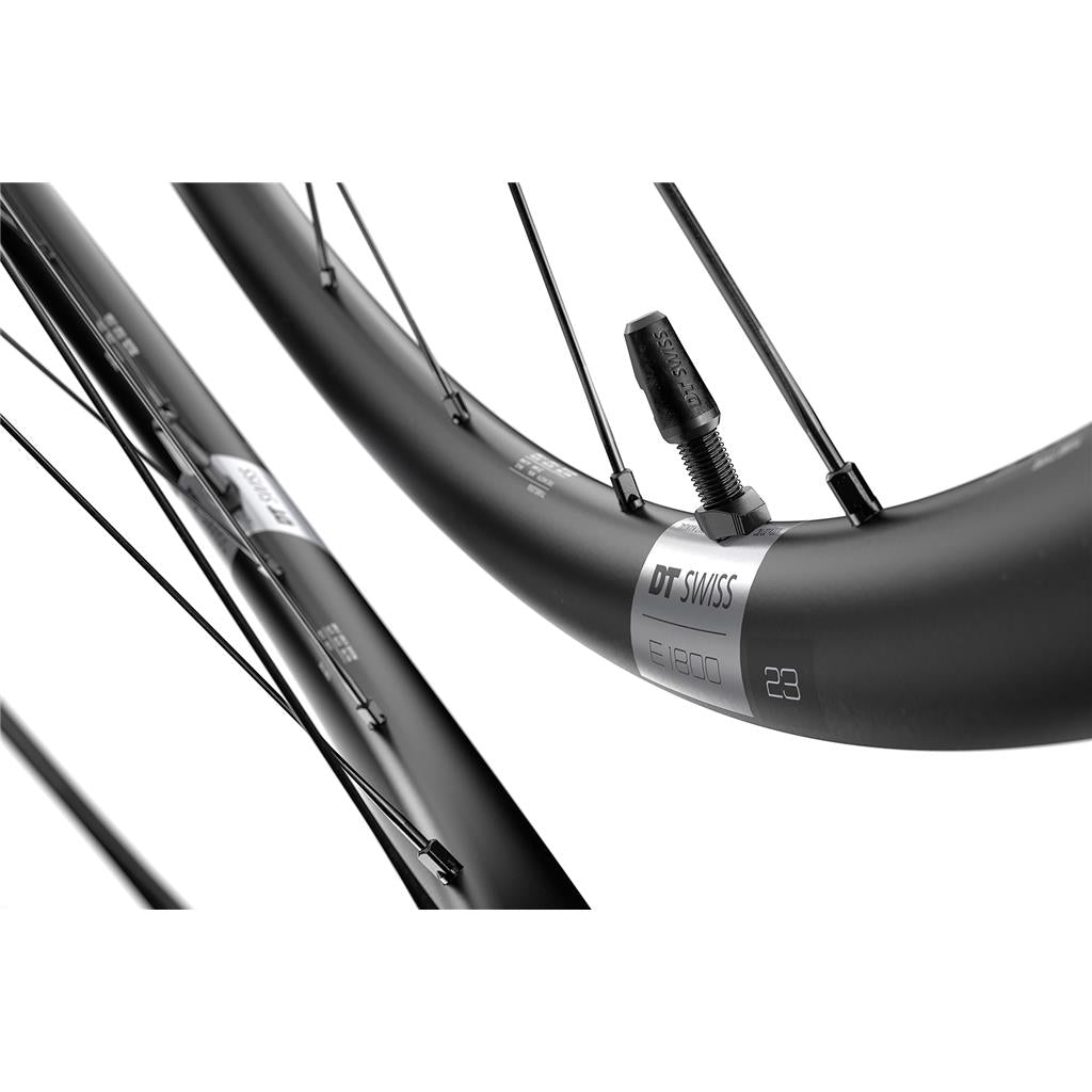 DT Swiss 28", Alu, schwarz, CL,100/12mm TA VR DT Swiss E 1800 Spline 23 DB 28"/22mm