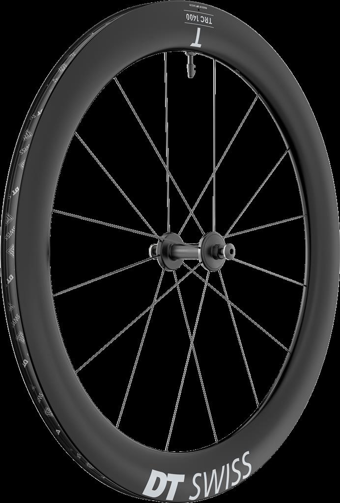 DT Swiss 28" Carbon,9/100mm TB bolt on, Singl Sp VR DT Swiss TRC 1400 Dicut 62