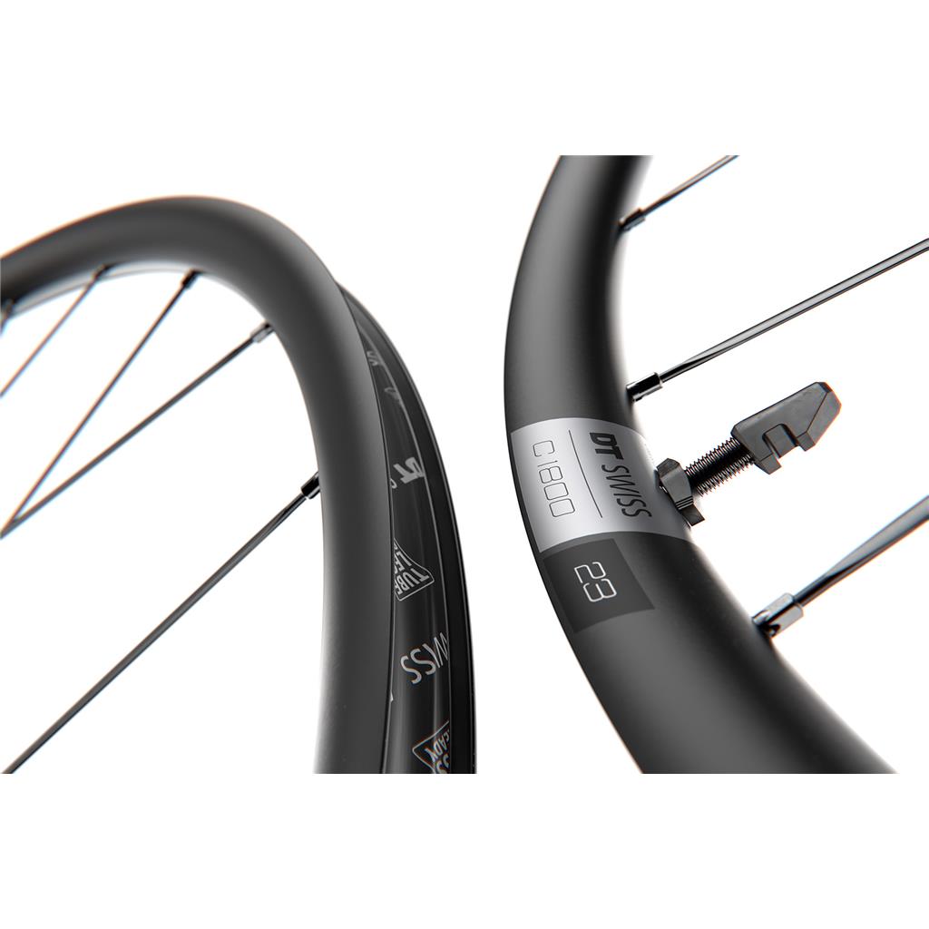 DT Swiss 28", Alu, sw, CL,142/12mm TA Shim. 11SP HR DT Swiss C 1800 Spline DB 23 28"/22mm